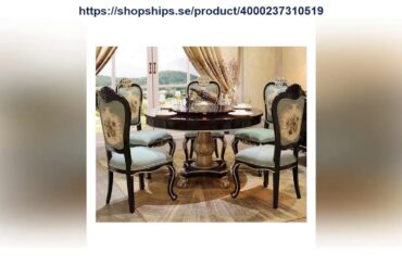 First Impression Modern Style Italian Dining Table 100% Solid Wood Italy Style Luxury Round Dining