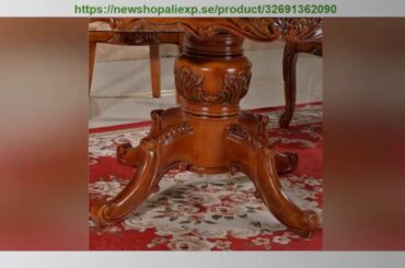 First Impression Modern Style Italian Dining Table 100% Solid Wood Italy Style Luxury Round Dining