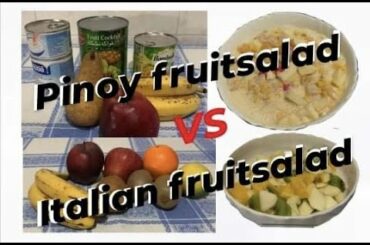 The difference between Pinoy and  Italian style of fruit salad