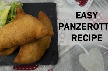 Classic Panzerotti Recipe. A Tasty Fried Dough with Mozzarella and Tomatoes