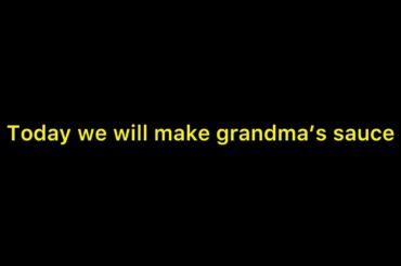 Grandmas sauce recipe topical Italian food