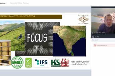 Saporalia Gourmet Italian Food virtual tasting 18122020