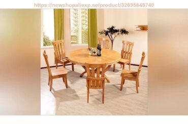 Review Modern Style Italian Dining Table 100% Solid Wood Italy Style Luxury Round Dining Table Set