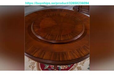 Unboxing Style Italian Dining Table Round Solid Wood Italy Style Luxury Dining Table Set With 6 Cha