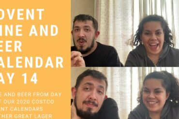 Advent wine and Beer Calendar day 14/ Trbbiano white wine from Italy and Hallertauer lager