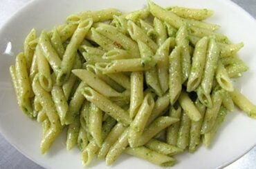 Pasta with pesto sauce- italian recipe
