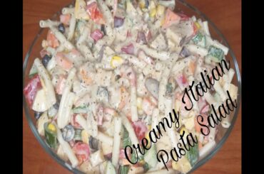 #Creamy Italian pasta salad#Home made dressing#How to make creamy italian pasta salad #vlogs