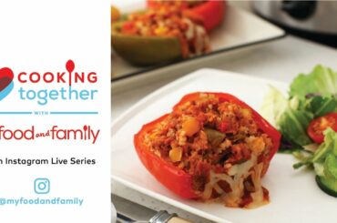 Familiar with a Twist: Slow-Cooker Italian-Stuffed Peppers| My Food and Family