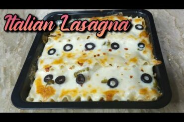 Classic Italian Lasagna Recipe | Chicken Mince Lasagna with Jalapeno Olives