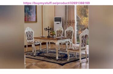 First Impression Antique Style Italian Small Table 100% Solid Wood Italy Style Luxury Table Set O11