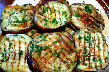 How to prepare an appetizer using grilled eggplants.Italian recipe.Pampagana
