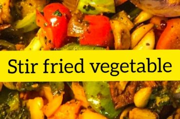 Stir Fried Vegetables Recipe|Italian Style Fried Vegetables at home|My Kitchen Story| #Shorts