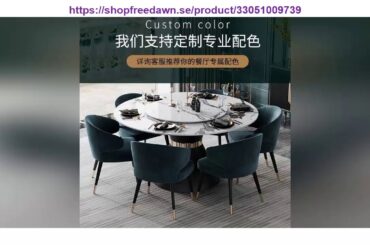 Review Stainless Steel Dining Room Set Home Furniture Minimalist Modern Marble Dining Table And 6 C