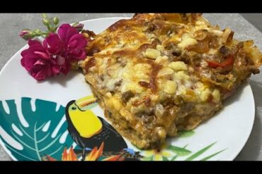 # Meat Italian lasgne || cheezy lasagne || kiwi chef&vlogs