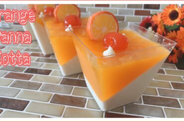 Italian Dessert Orange Panna Cotta