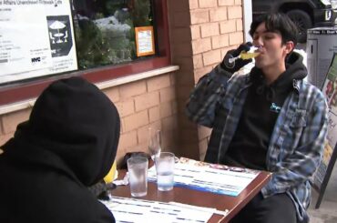 New Yorkers Eat in a Snow Storm After Indoor Dining Ban