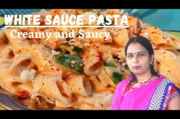 Creamy and saucy white sauce pasta || Italian recipe || Kids favorite recipe