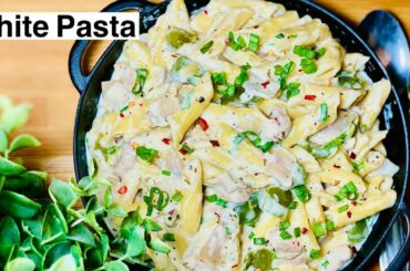 White sauce chicken pasta recipe in Malayalam/128th video/Italian white pasta[chicken pasta]