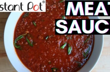How to make INSTANT POT MEAT SAUCE | Best Instant Pot Meat Sauce Recipe