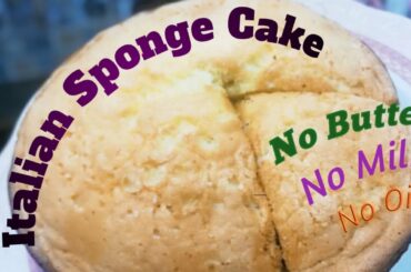 How to Make Italian Sponge Cake | Pan di Spagna ricetta | Easy Tea Time Cake | Recipe for Tiffin Box