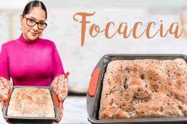 SUPER EASY FOCACCIA BREAD RECIPE | How to Make Italian Focaccia | Crispy & Fluffy Focaccia