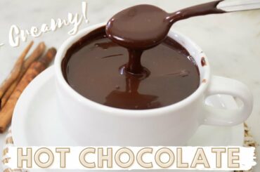How to Make Creamy Hot Chocolate | Italian Style & Vegan-friendly (ONLY 4 INGREDIENTS)