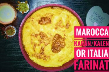 How to prepare Italian traditional food, Farinata, or Calente or Karan from the cuisine Morocco