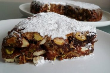 Panforte di Siena without oven | Italian Dry Fruit Cake Recipe