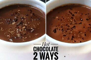 2 Different Hot Chocolate Recipes in 2 minutes - Italian Hot Chocolate and normal Hot Chocolate