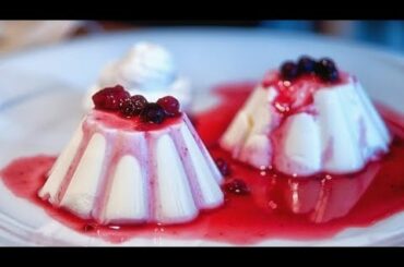 cooking Italian dessert recipe panna cotta by chef yehia at four seasons hotel in Egypt Nile hotels