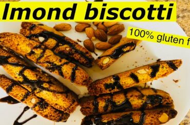 Almond biscotti recipe withAlmond flour # 100% gluten free # Italian recipe# Kavita Deep