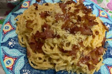 #merrychristmas classic italian #carbonara quick glimpse ng recipe lng po naging busy n po kasi