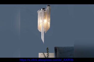Italian Atlantis Aluminium Chain Luxury Wall Lamps Plated Tassels  Wall Lamps Bedroom Foyer Dining