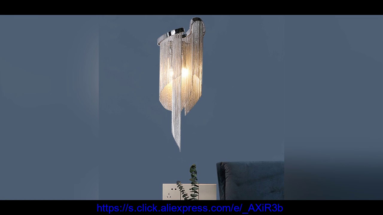 Italian Atlantis Aluminium Chain Luxury Wall Lamps Plated Tassels Wall Lamps Bedroom Foyer Dining Italian Atlantis Aluminium Chain Luxury Wall Lamps Plated Tassels Wall Lamps Bedroom Foyer Dining