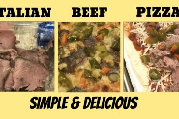 HOW TO MAKE ITALIAN BEEF PIZZA | ITALIAN BEEF | ITALIAN BEEF PIZZA | COOK WITH ME #shorts