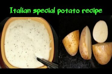 mashed potato Italian special recipe potato mash cafe style recipe in telugu by ss cooking world