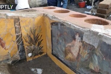 Fast-food stall from Roman era uncovered in Pompeii, Italy