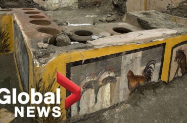 Archeologists in Pompeii uncover ancient street food shop