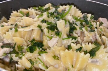 Creamy Mushroom Chicken Penne Pasta | Italian Pasta recipe