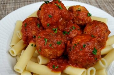 Easy Pasta With Italian Style Chicken Meatball Recipe