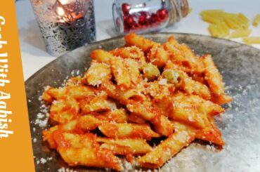 mushroom pasta recipe easy|red sauce pasta Italian style|mashroom and red sauce pasta| Pasta recipe