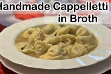 Handmade Cappelletti in Broth - Italian Food Easy Peasy by the Bellardinelli Sisters