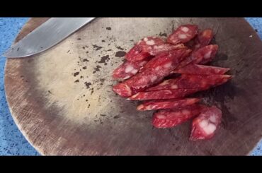 Steamed chicken with chinese sausage (lap cheong). #whileinhongkong #chinesecooking