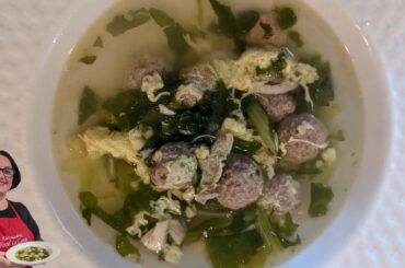 Italian Wedding Soup Recipe -Making Italian wedding soup recipe.
