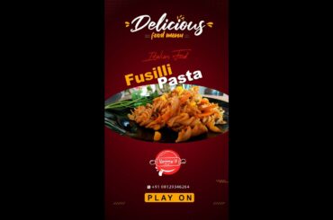 ITALIAN SPICY FUSILLI PASTA RECIPE | HOW TO MAKE FUSILLI PASTA | EASY & QUICK | 15 MIN. TO PREPARE