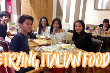 TRYING ITALIAN FOOD | Sofia Ysabel