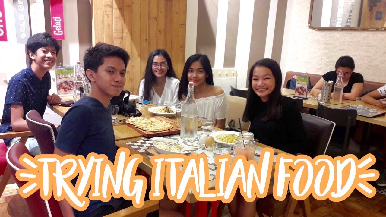 TRYING ITALIAN FOOD | Sofia Ysabel TRYING ITALIAN FOOD | Sofia Ysabel