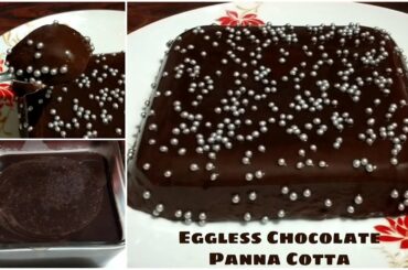 Italian Chocolate Panna Cotta || Eggless chocolate mousse recipe || Pramila's Kitchenette.