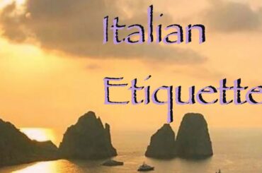 Italian Etiquette