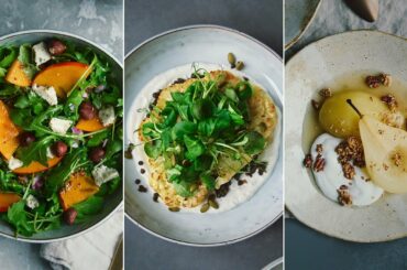 Vegan Three Course Menu for New Year's Eve